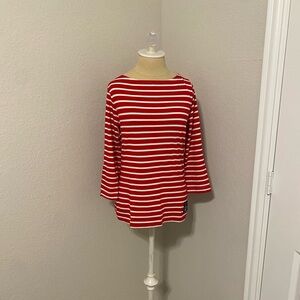 Vineyard vines red and with 3/4 sleeve top